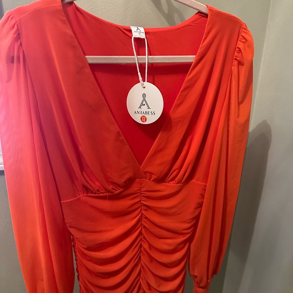 New with tags orange cocktail dress